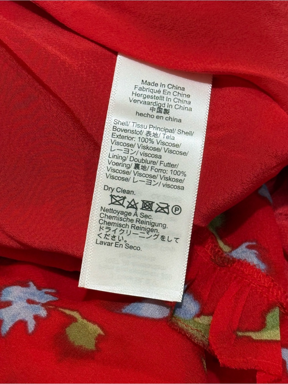 NWT J. Crew Collection Red Floral Spaghetti-Strap Ruched Chiffon Dress - Picture 7 of 9